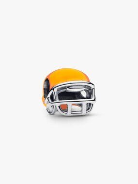 PandoraOrange Football Helmet Charm